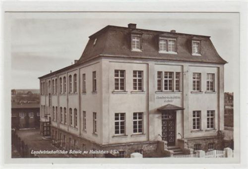 Hainichen. Landwirtschaftliche Schule. Ungelaufen. Leichter Bug unten rechts, sonst gut erhalten.