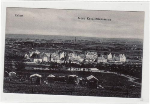 Erfurt Erfurt mit neuer Kavalleriekaserne ungelaufen Top Erhaltung.