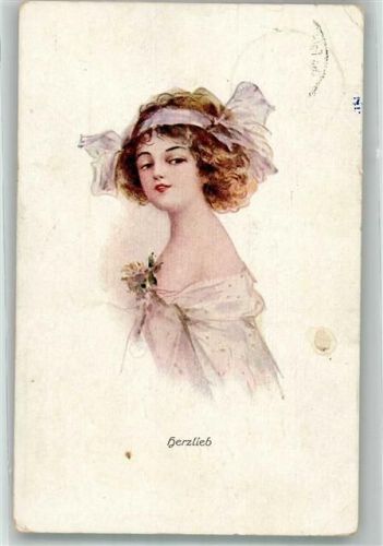 1918 Herzlieb Albert Fink Verlag Serie Ideal Nr. 963/2 Kriegslazarett A AZ Abt. 128 Elisabetha