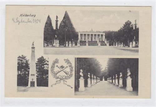 Kleinwetzdorf Radetzky Gedenkstätte, mit 3 verschiedenen Abbildungen. Ungelaufen, handschriftliches Datum vom 4 September 1924. Gute Erhaltung.