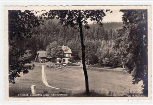 Oberhof Oberhof i. Thür. mit Waldkaffee obere Schweizerhütte ungelaufen Ecken mit Albumabdrücken, sonst gut erhalten.