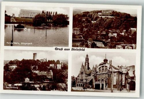 Bielefeld Sparrenburg Rathaus Theater Johannisberg Bürgerpark