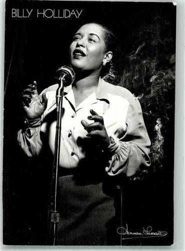 Portrait der Sängerin Billy Holliday Fotograf Herman Leonard