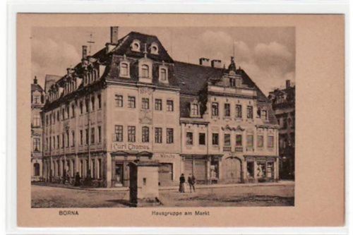 Borna mit Hausgruppe am Markt ungelaufen Gute Erhaltung.