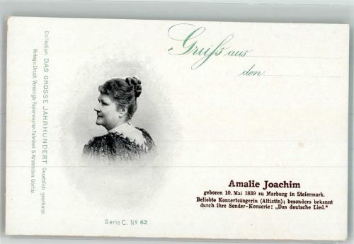 Amalie Joachim Collection das gr. Jahrh. Serie C. No. 62