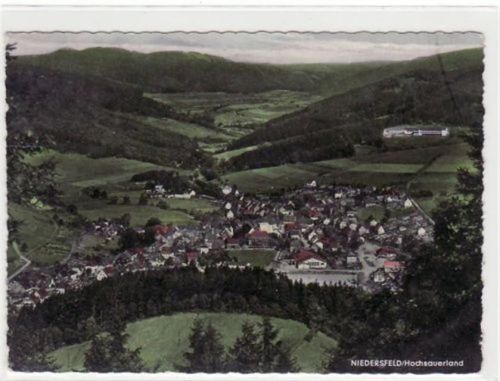 Niedersfeld im Hochsauerland gelaufen von 1961. Gute Erhaltung.