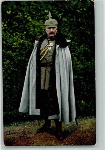 1915 Der Kaiser in Uniform im Felde R. & K.L. No. 534 Feldpost WK I München