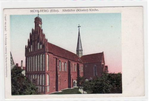 Mühlberg mit Altstädter ( Kloster ) Kirche ungelaufen Gute Erhaltung.