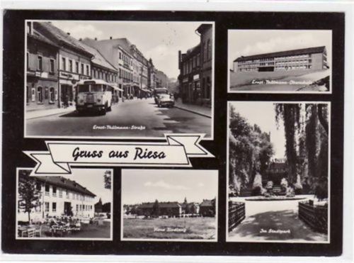 Riesa Riesa mit 5 Abbildungen gelaufen von 1967. Gute Erhaltung.