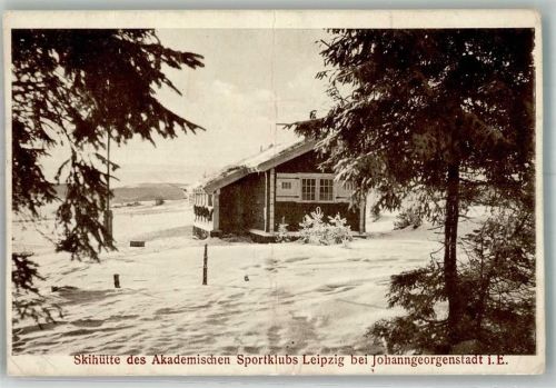 Johanngeorgenstadt Gasthaus Skihütte des Akadem. Sportklubs Leipzig Winter