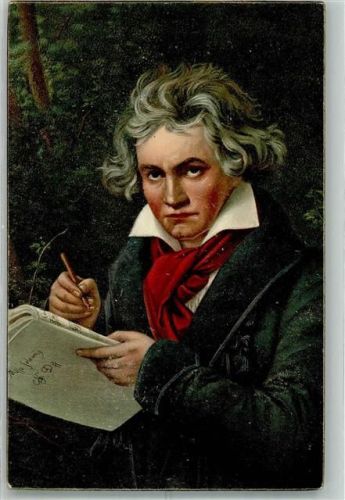 sign. Stieler Portrait des Komponisten Verlag Stengel & Co. 29140