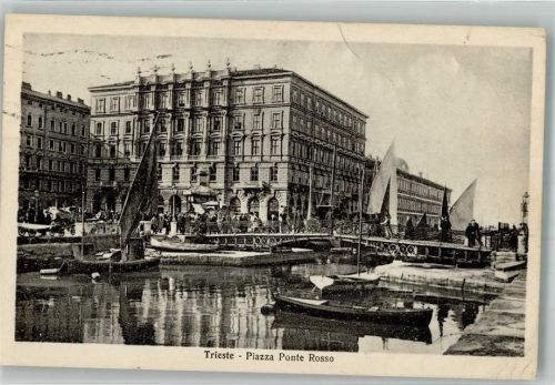 Trieste / Triest / Trst 1938 Piazza Ponte rosso