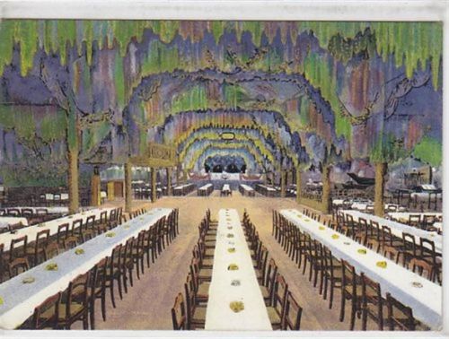 Annaberg im Erzgebirge. Innenansicht der Festhalle und Keglerheim. Ungelaufen. leichte Eckabschürfungen, sonst gut erhalten