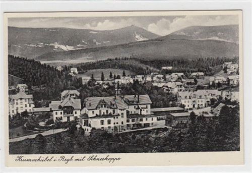 Krummhübel Krummhübel / Karpacz - Kreis Hirschberg / Jelenia Góra im Riesengebirge mit Schneekoppe ungelaufen Sehr gut erhalten.