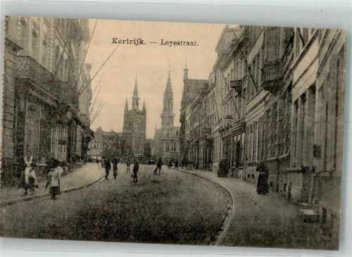 Courtrai 1918 Leyestraat