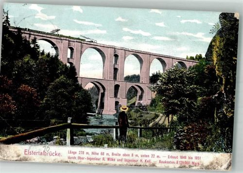 Plauen 1910 Elstertalbrücke