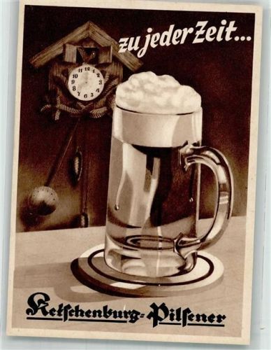Stolberg Ketschenburg Pilsener Zu jeder Zeit Bierkrug Kuckucksuhr