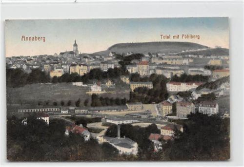 Annaberg-Buchholz Annaberg. Totale mit Pöhlberg ungelaufen Gute Erhaltung.