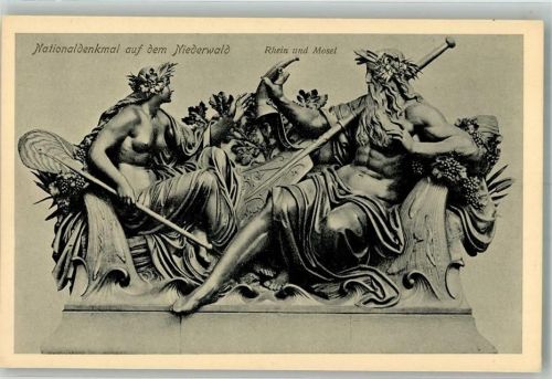 Niederwald Nationaldenkmal Die Mosel u. Rhein