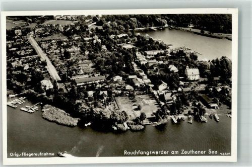 Rauchfangswerder 1939 Fliegeraufnahme des Ortes am Zeuthener See