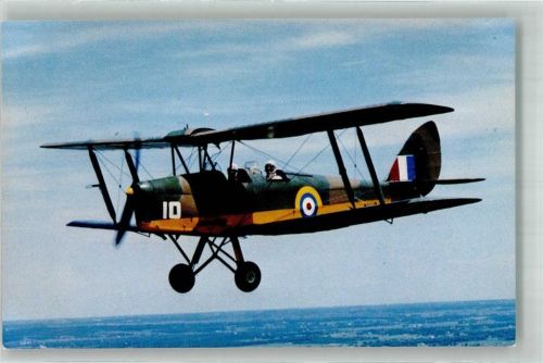 Ein Doppeldecker De Havilland Moth DH82A