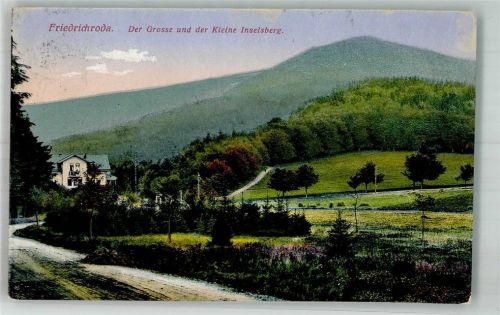 Friedrichroda 1913 Der Grosse und der Kleine Inselsberg