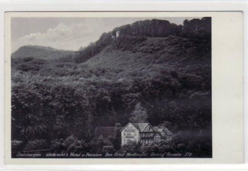 Steinbergen Wolbrecht´s Hotel und Pension. Feldpost, Stempel von 1940. Gute Erhaltung.