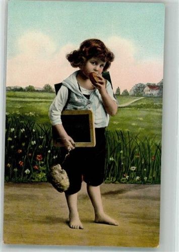 Kind Schultafel Schultüte Dr. Teubner 1865. 1.
