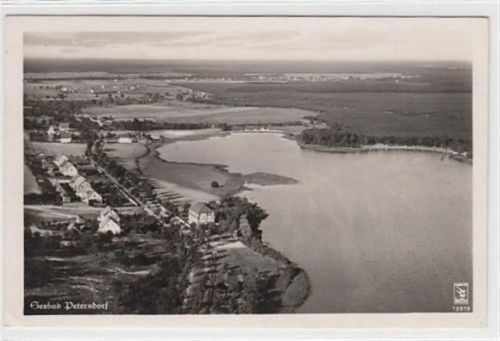 Seebad Petersdorf. gelaufen, 1941, rückseitiger Stempel: Petersdorf über Fürstenwalde (Spree). Gute Erhaltung.