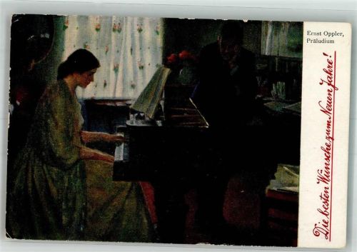 1919 sign. Oppler Ernst Präludium Frau Verlag D.B. Zehrfeld 169