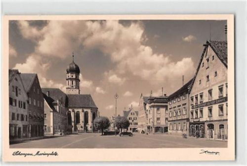 Schongau. Blick auf den Marienplatz ungelaufen Gute Erhaltung.