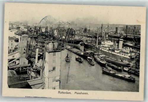 Rotterdam 1930 Maas- Hafen