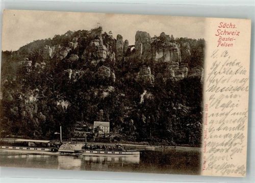 1908 Raddampfer Prinz Georg Basteifelsen
