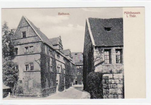 Mühlhausen Mühlhausen mit Motiv am Rathaus ungelaufen Top Erhaltung.
