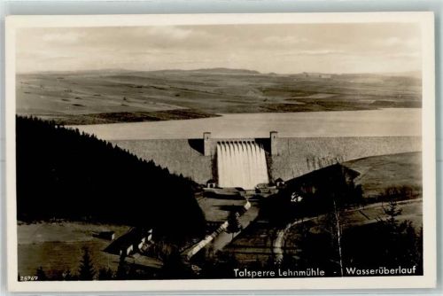 Lehnmühle Talsperre Wasserüberlauf