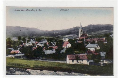 Wehrsdorf Wehrsdorf mit Mitteldorf ungelaufen Gute Erhaltung.