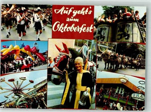 W8000 München Kindl Jahrmarkt 6er Gepann-Bierwagen Oktoberfest