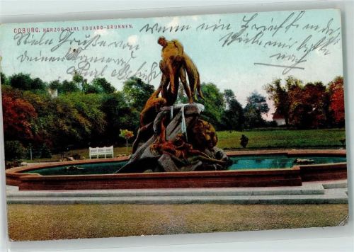 Coburg 1910 F Durand Brunnen
