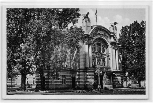 Thorn Thorn / Torun. Stadt-Theater ungelaufen Gute Erhaltung.