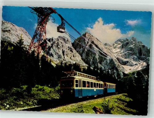 Zugspitze Seilbahn Zugspitz-Großkabinenbahn mit Zahnradbahn zum Hotel Schneefernerhaus Fotograf Hans Huber