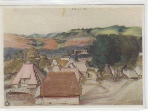 Künstlerkarte von A. Dürer. Dorf Kalchreuth. Ungelaufen. Gute Erhaltung.