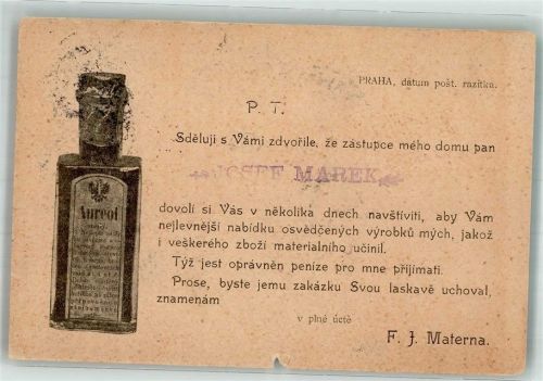Prag 1904 City Creme für helle Haut F.J. Materna