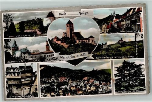 Weinheim Schlosspark Schloss Cafe stadtmühlgässchen Marktplatz Ruine Windeck Wachenburg