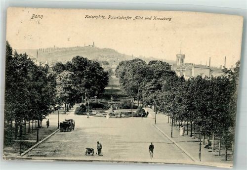 Bonn 1909 Kaiserplatz poppelsdorfer Allee
