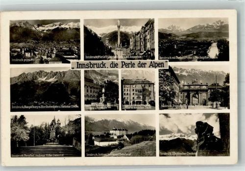 Innsbruck 1932 Denkmal Annasäule Triumpfpforte Schloss Denkmal A. Hofer