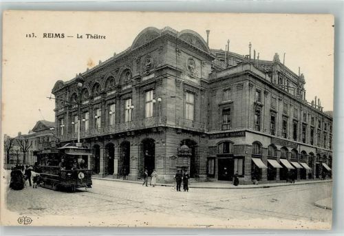 Reims Theater Straßenbahn