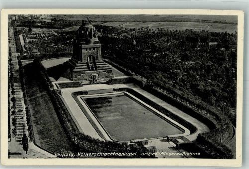 Leipzig Völkerschlachtdenkmal Fliegeraufnahme