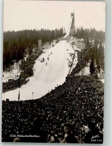Oslo 1950 Holmenkolben Luftpost