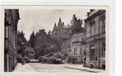 Eberswalde Fotokarte von Eberswalde. Abgebildet ist die Goethestraße mit der Goethetreppe. Postalisch befördert. Die Marke fehlt, sonst gut erhalten.