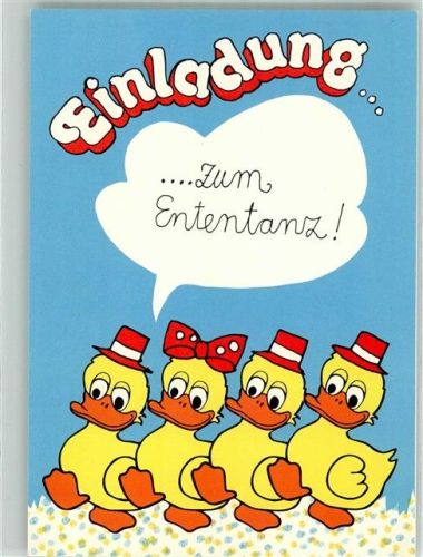 Einladung z. Ententanz Fasching